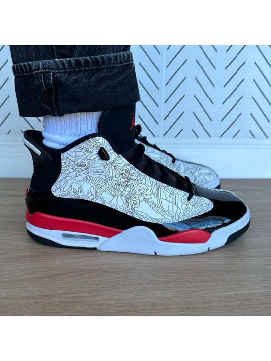 ⭐Rare Nike Air Jordan Dub Zero Men\'s Shoes 9.5 Fire Black Red Sneaker 311046-162 main image 6